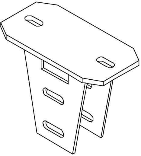OBO BETTERMANN - OBO6349153 KU 7 VQP FT SUPPORTO A SOFFITTO PER PROF