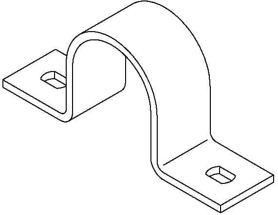 OBO BETTERMANN - OBO1015362 823 47 FT FASCETTA DI FISSAGGIO A DUE LI