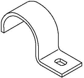 OBO BETTERMANN - OBO1014293 822 37 FT FASCETTA DI FISSAGGIO AD UNA L