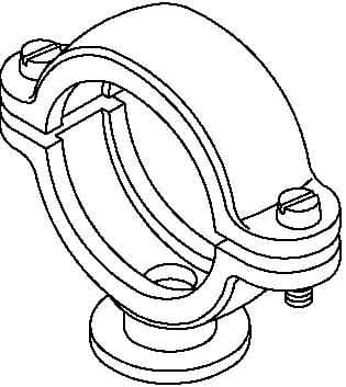 OBO BETTERMANN OBO2130351 2960 35 M6 LGR CLIP BASE ISO