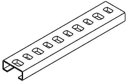OBO BETTERMANN - OBO1106023 CL2008BP2000BK PROFILATO FORATO, LARGHEZ