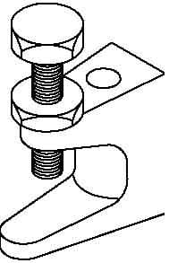 OBO BETTERMANN - OBO1488074 FL1-G M8 TG STAFFA CON FILETTATURA INTER