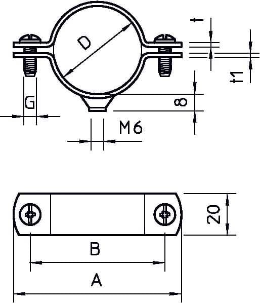 OBO BETTERMANN - OBO1385127 2900WM6 54 FT COLLARE DISTANZIATORE CON