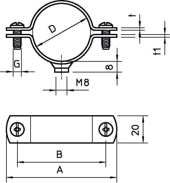 OBO BETTERMANN OBO1387014 2900WM8 17 FT COLLARE DISTANZIATORE