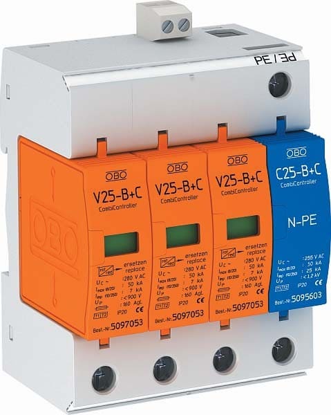 OBO BETTERMANN - OBO5094510 V25-B+C 3+NPE-FS LIMITATORE TIPO 1+2 3 P