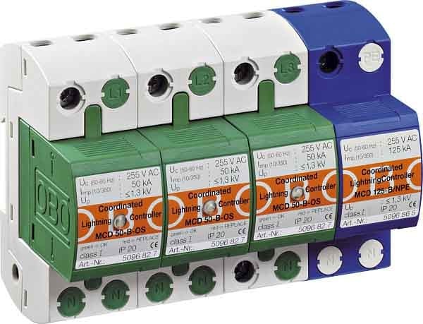 OBO BETTERMANN OBO5096836 MCD SPD T1+2 3+1 +OS 255V 50 KA