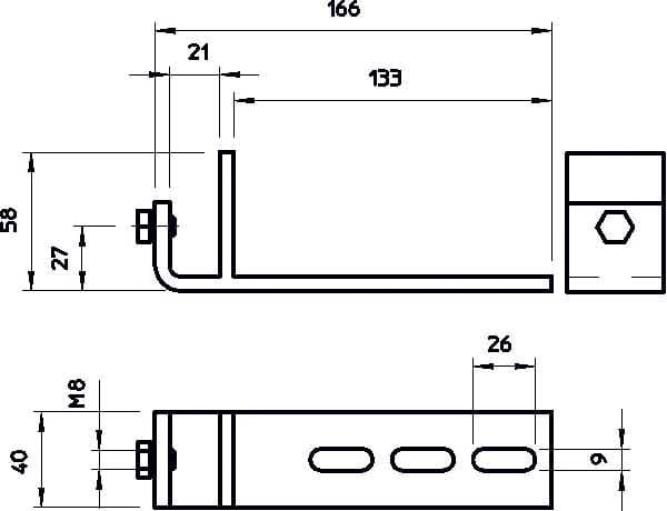 OBO BETTERMANN - OBO6003888 BFK 166 58 20 FT DISPOSITIVO DI FISSAGGI