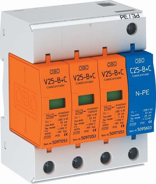 OBO BETTERMANN - OBO5094463 V25-B+C 3+NPE LIMITATORE TIPO 1+2 3 POLI