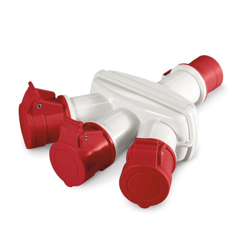 SCAME PARRE S.P.A. - SCA606.3005-063 ADATTATORE TRIPLO 3P+T S/CAVO IP44 16A