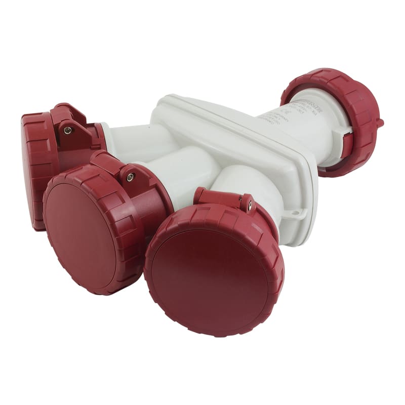 SCAME PARRE S.P.A. - SCA606.3505-063 ADATTATORE TRIPLO 3P+T S/CAVO IP66 16A