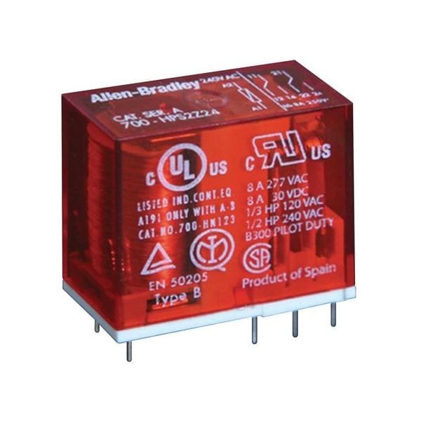 ROCKWELL AUTOMATION RCK700-HPSXZ24 24V DPDT PCB STYLE 2 POLE SAFETY RELAY