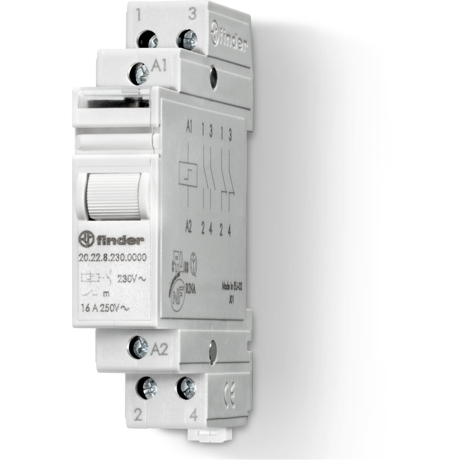 FINDER S.P.A. - FIN202282404000 RELE AD IMPULSI 17.5MM 2NO 16A