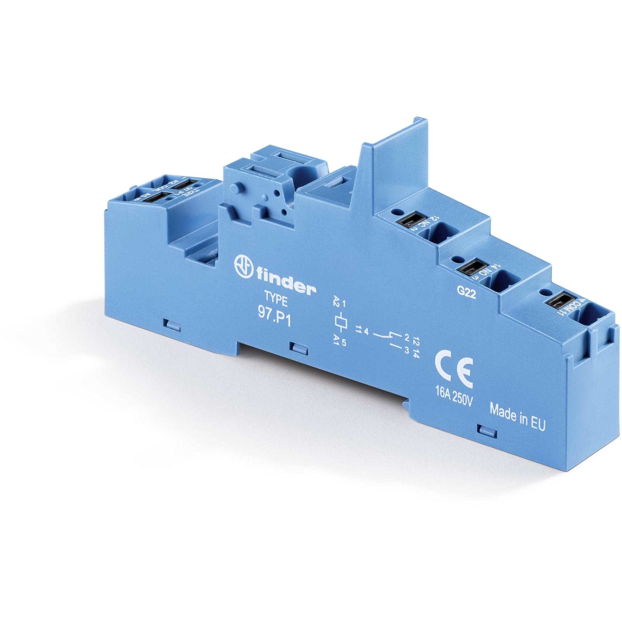 FINDER SPA FIN97P1SMA ZOCCOLO MORSETTI PUSH-IN 1P S.46