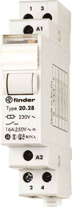 FINDER SPA FIN202880120000 RELE AD IMPULSI 17.5MM 2NO 16A 4SEQUENZ