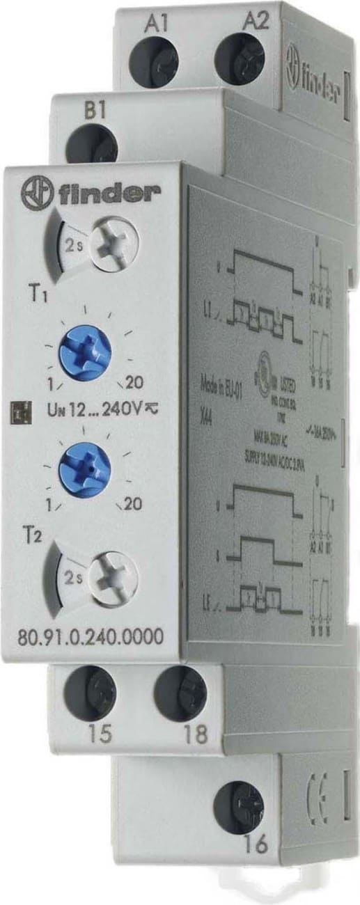 FINDER SPA FIN809102400000 TEMPORIZZATORE INTERMITTENZA ASIMM. 12/2