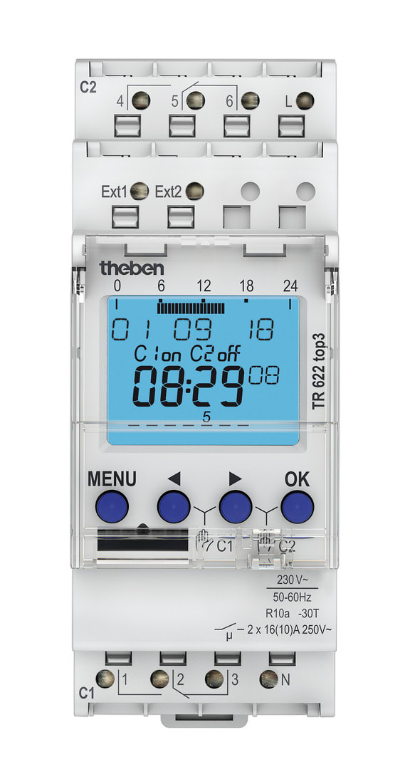 THEBEN S.R.L. - THE6220130 TR 622 TOP3 INT.TEMP DGT 24H/7G 2M/DIN 2