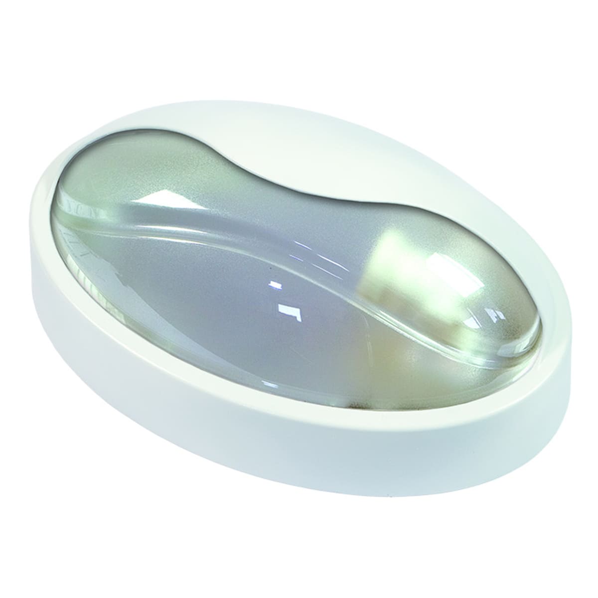 FANTON SRL FME62740-C PLAF.MAXI OVALE IP65-100W-E27+PALPEB. BI