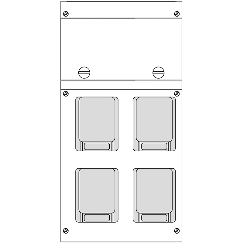 SCAME PARRE SPA SCA630.4506-010 BLOCK4-4 DOMOPLUS (2BIV+2PLURISTANDARD)
