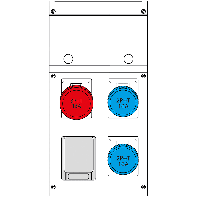 SCAME PARRE S.P.A. - SCA630.4506-1179 QUADRO BLOCK 1DOMOPLUS+3 IEC309 16A