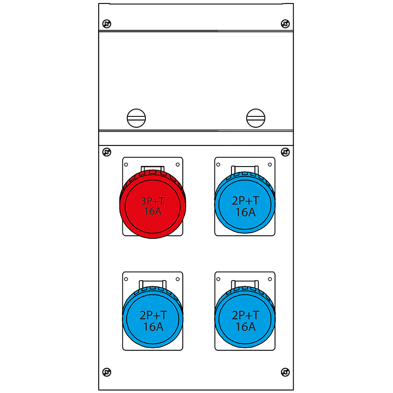 SCAME PARRE S.P.A. - SCA630.4606-008 QUADRO BLOCK4 CON CAVALLETTO IP66