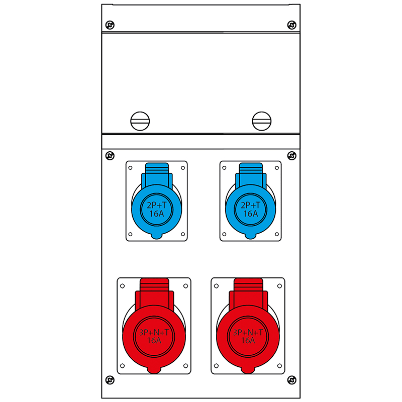 SCAME PARRE S.P.A. - SCA632.4505-006 QUADRO DISTR. DA PARETE BLOCK4