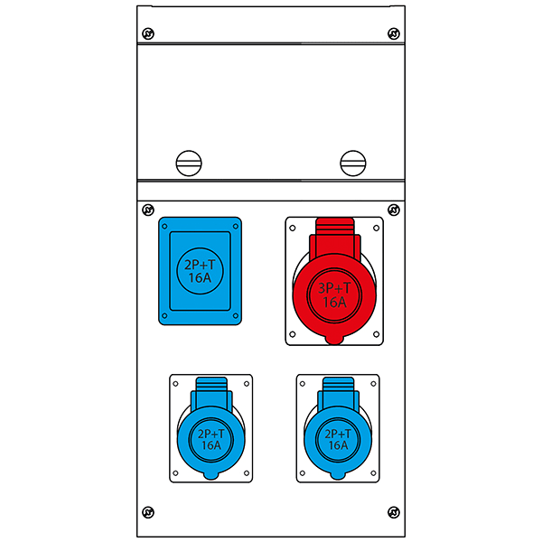 SCAME PARRE S.P.A. - SCA632.4000-471 QUADRO DISTR. DA PARETE BLOCK4