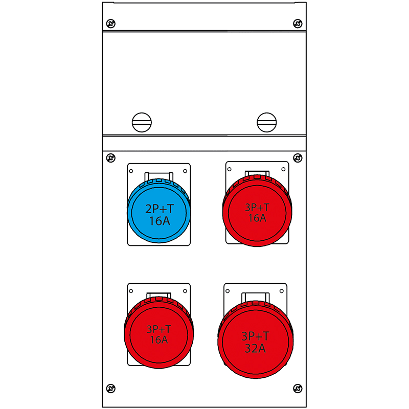 SCAME PARRE S.P.A. - SCA632.4500-327 QUADRO DISTR. DA PARETE BLOCK4