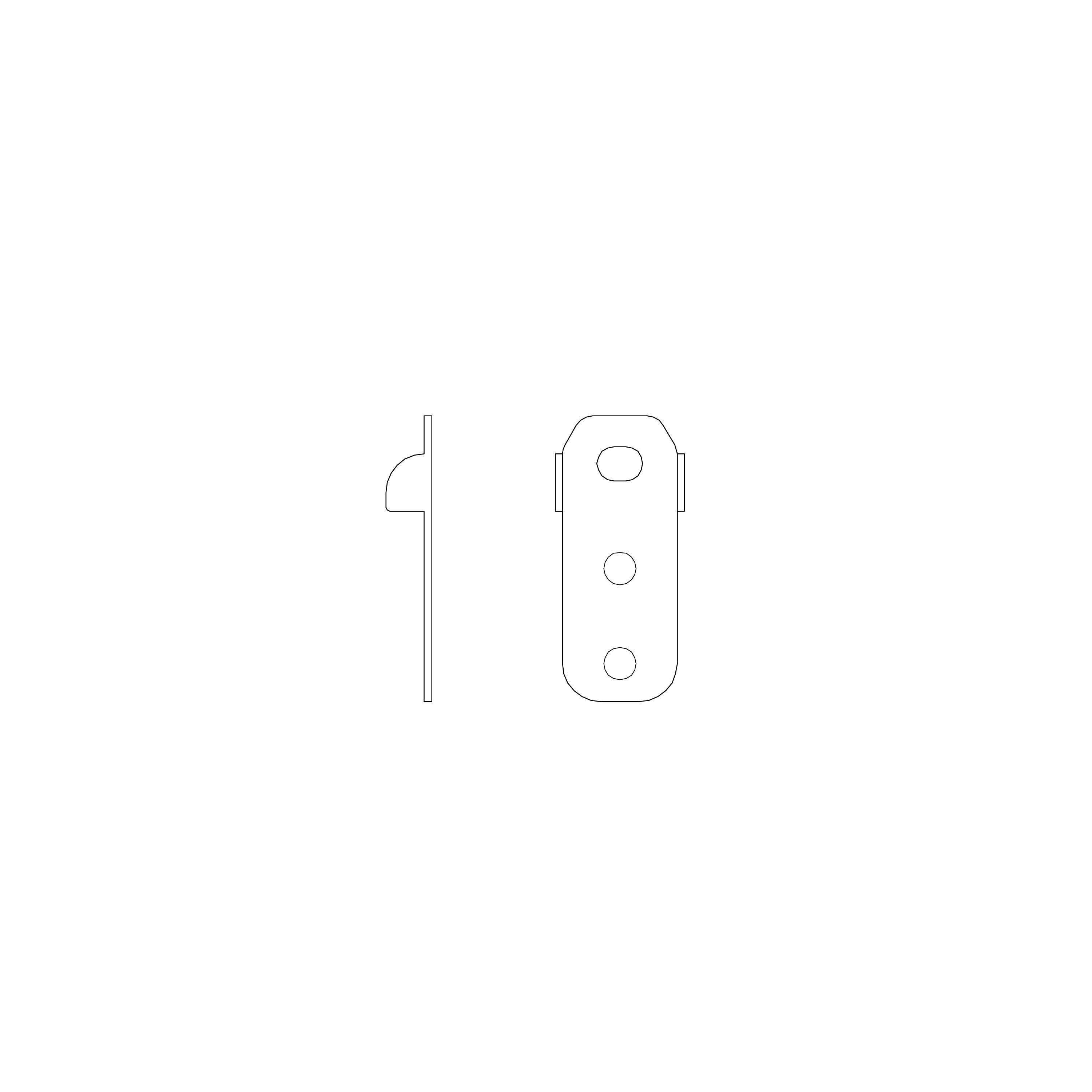 DKC (COSMEC ) - CSM6412F KIT PER IL FISSAGGIO A PARETE (CF.2 P.ZI