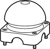 EATON MANIFACTURING - EAO071810 FAK-R COPERCHIO GRIGIO CON PULSANTE ROSS