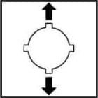 EATON - EAO290260 M22-XCK3 TARGH. FRECCE PER JOYSTICK 2 PO