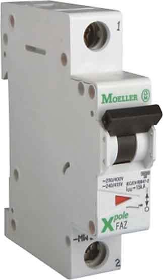 EATON MANIFACTURING - EAO278610 FAZ-S6/1 INT. MT 15KA 1P S 6A