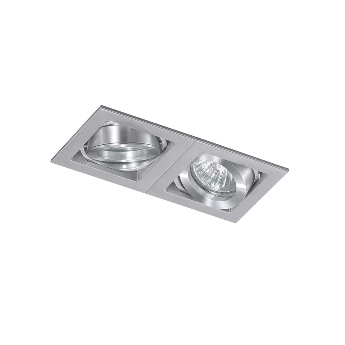 ROSSINI RSS6501-2 DOWNLIGHT DOPPIO IN ALLUMINIO SPAZZOLATO