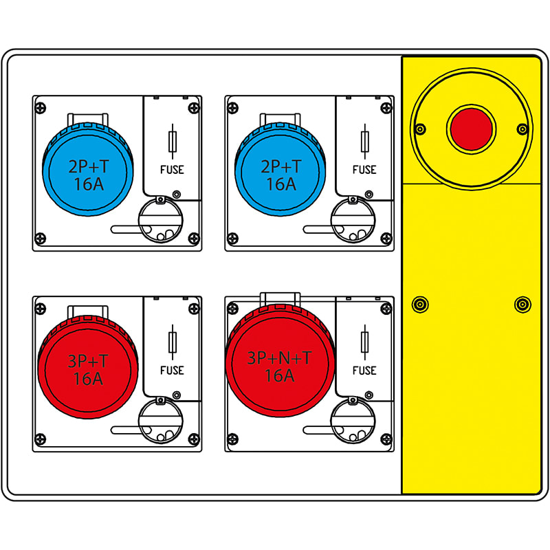 SCAME PARRE S.P.A. - SCA656.5924-056 MBOX2 MORSETT.+EMERGENZA PR. C/FUSIBILI