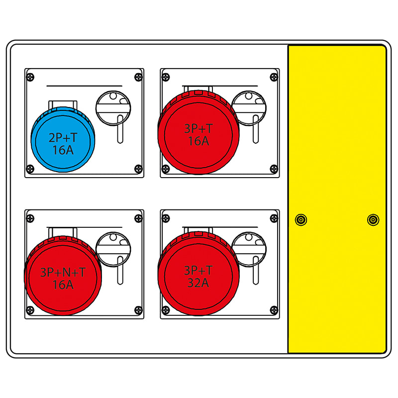 SCAME PARRE S.P.A. - SCA656.7024-009 MBOX2 CON MORSETTIERA PRESE S/FUSIBILI