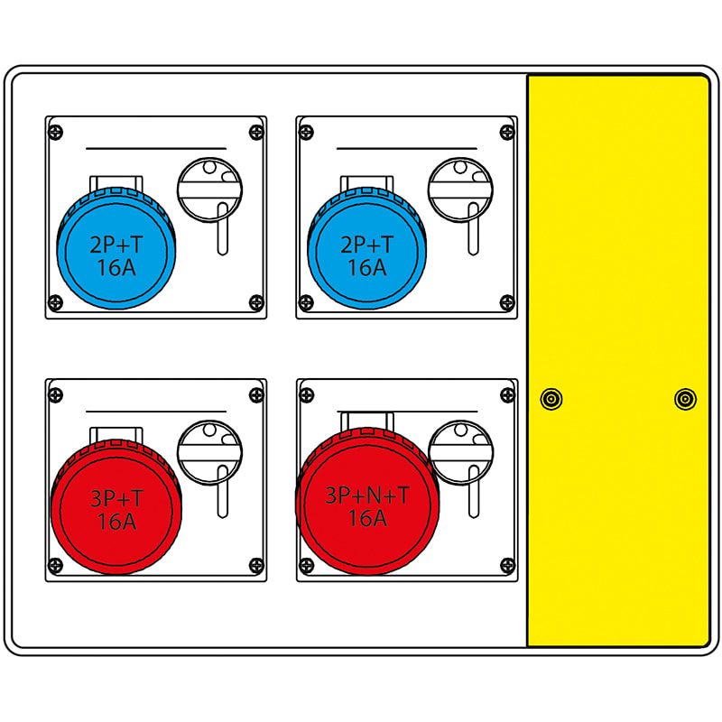SCAME PARRE S.P.A. - SCA656.7024-056 MBOX2 CON MORSETTIERA PRESE S/FUSIBILI