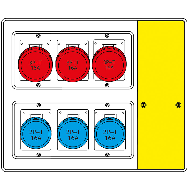 SCAME PARRE S.P.A. - SCA656.7026-638 MBOX2 CON MORSETTIERA PRESE S/FUSIBILI