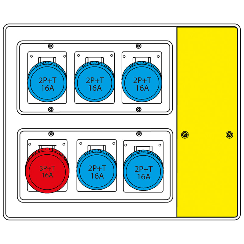 SCAME PARRE S.P.A. - SCA656.7126-642 MBOX2 CON SPINA VOLANTE PRESE S/FUSIBILI
