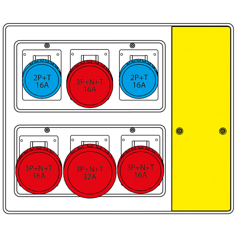 SCAME PARRE S.P.A. - SCA656.7026-665 MBOX2 CON MORSETTIERA PRESE S/FUSIBILI