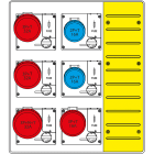 SCAME PARRE SPA - SCA657.6036-048 MBOX3 CON MORSETTIERA PRESE C/FUSIBILI