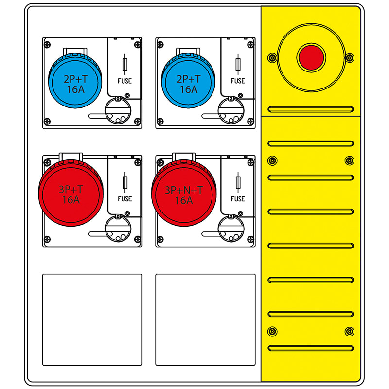 SCAME PARRE S.P.A. - SCA657.6934-056 MBOX3 MORSETT.+EMERGENZA PR. C/FUSIBILI