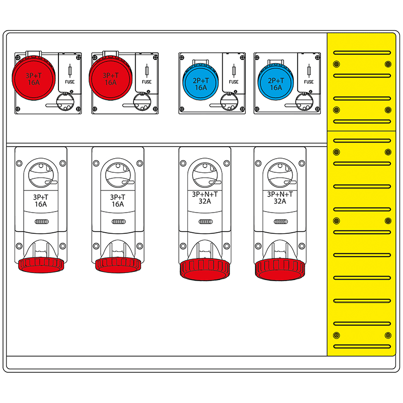 SCAME PARRE S.P.A. - SCA658.6058-111 MBOX5 CON MORSETTIERA PRESE C/FUSIBILI