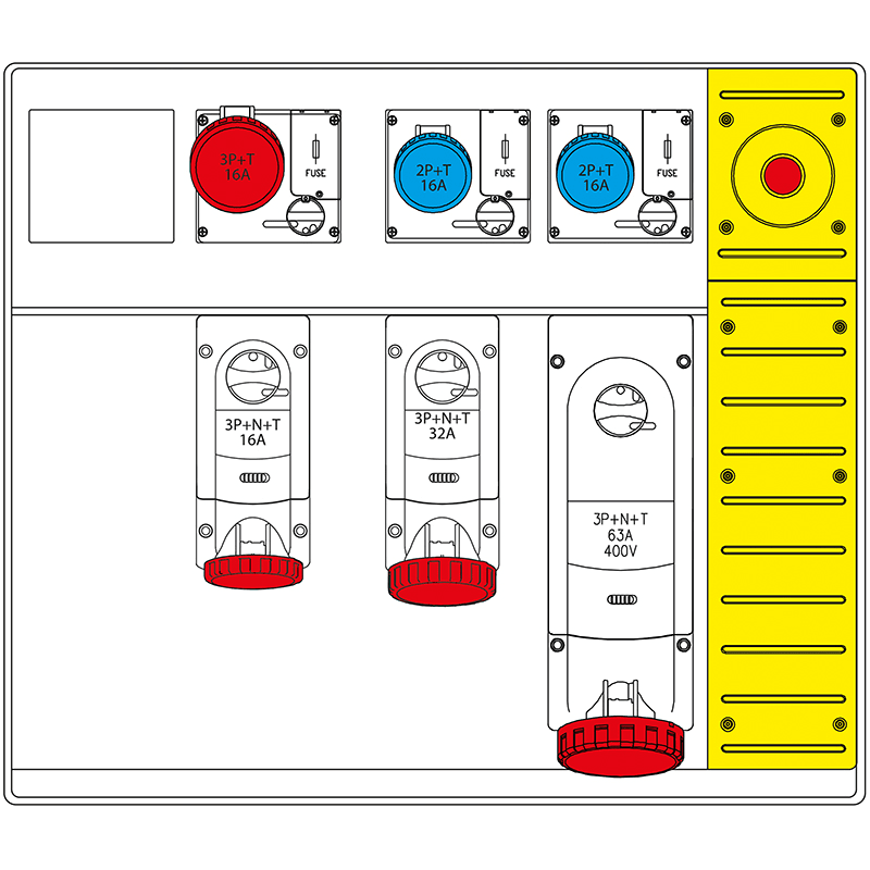 SCAME PARRE SPA SCA658.6856-138 MBOX5 CON SPINA+EMERGENZA PRESE C/FUS.