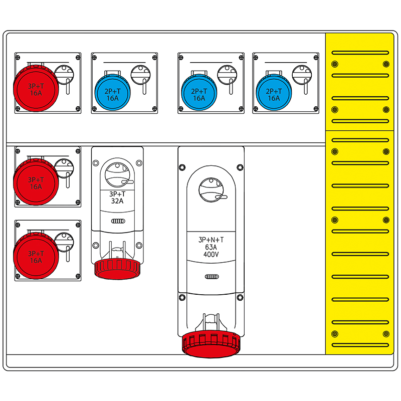 SCAME PARRE S.P.A. - SCA658.8058-090 MBOX5 CON MORSETTIERA PRESE S/FUSIBILI