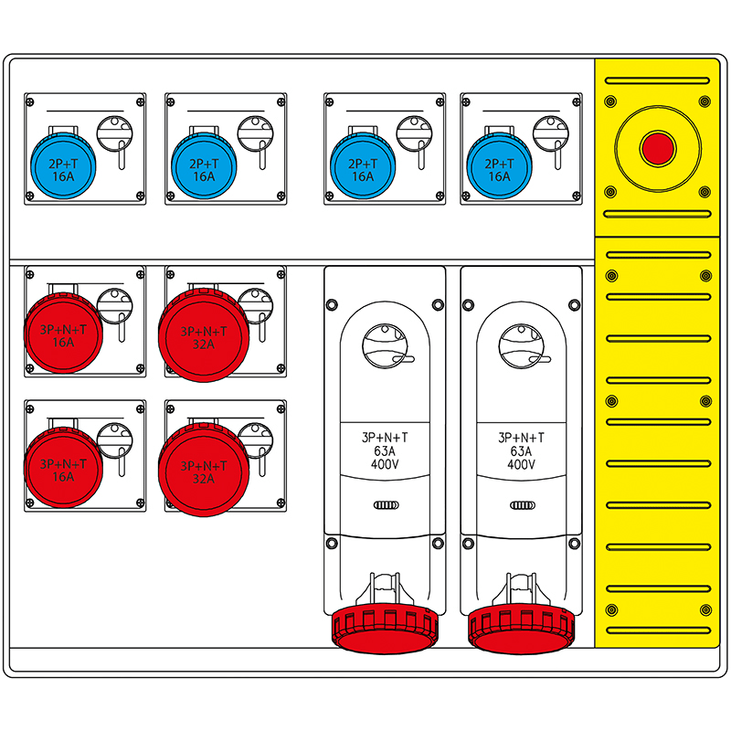 SCAME PARRE S.P.A. - SCA658.8850-702 MBOX5 CON SPINA+EMERGENZA PRESE S/FUS.