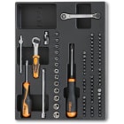 BM SPA - BMM024240085 Termoformato rigido in ABS bussole esagonali e inserti da 1/4"