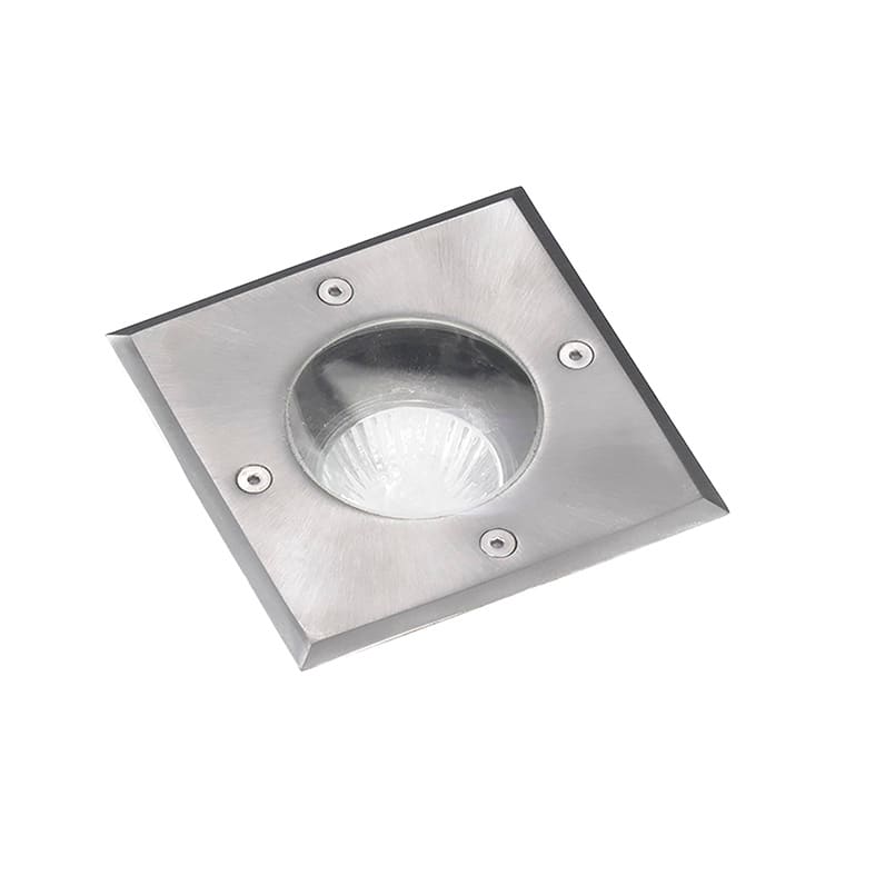 ROSSINI RSS6613 UPLIGHT QUADRATO IN ACCIAIO SATINATO GU1