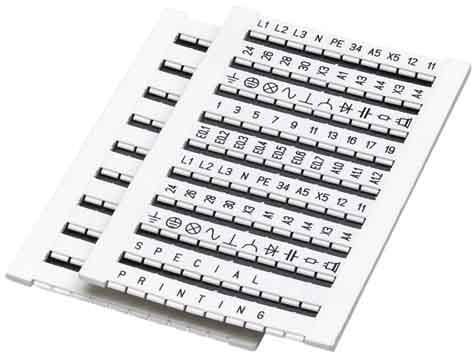 PHOENIX CONTACT - PHC0803579 ZBFM 4/WH:UNBEDRUCKT SIGLATURA SCHEDA