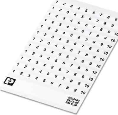 PHOENIX CONTACT - PHC0805409 SK 5/3,8:UNBEDRUCKT SCHEDA DI SIGLATURA