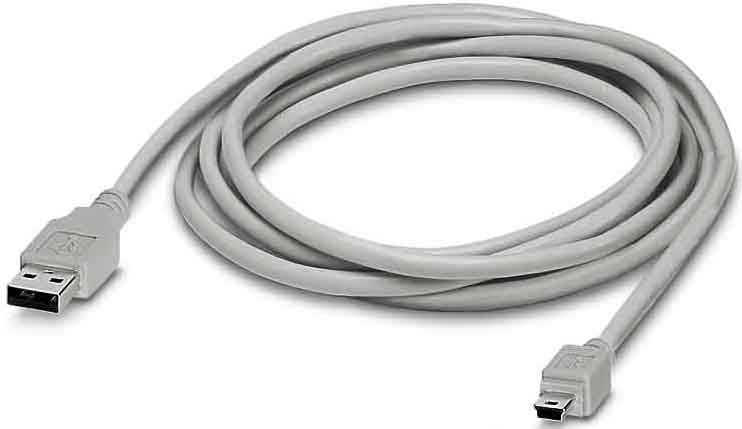 PHOENIX CONTACT PHC2986135 CABLE-USB/MINI-USB-3,0M CAVO CONFIGURAZI