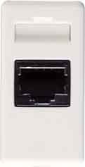 GEWISS - GEWGW20251 PRESA TELEFONICA - RJ11 - DOPPINO TWISTATO - MORSETTI A VITE - 1 MODULO - SYSTEM WHITE
